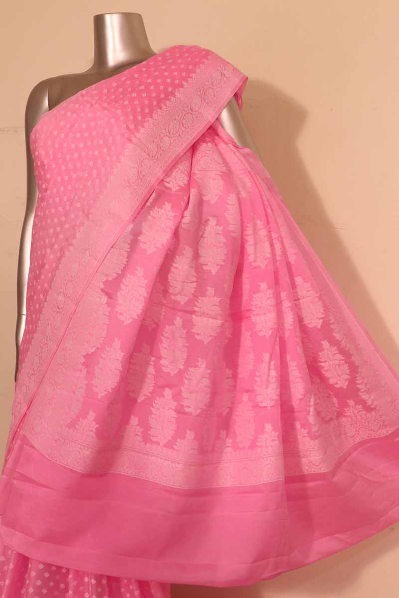 Thread Weave Pure Crepe Silk Saree AG210085