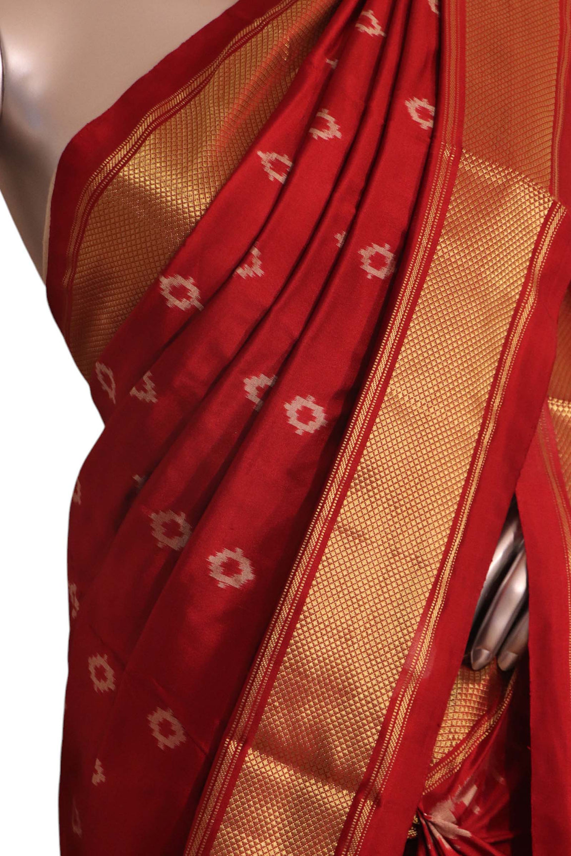 Pure Handloom Patola Ikat Silk Saree AK207280