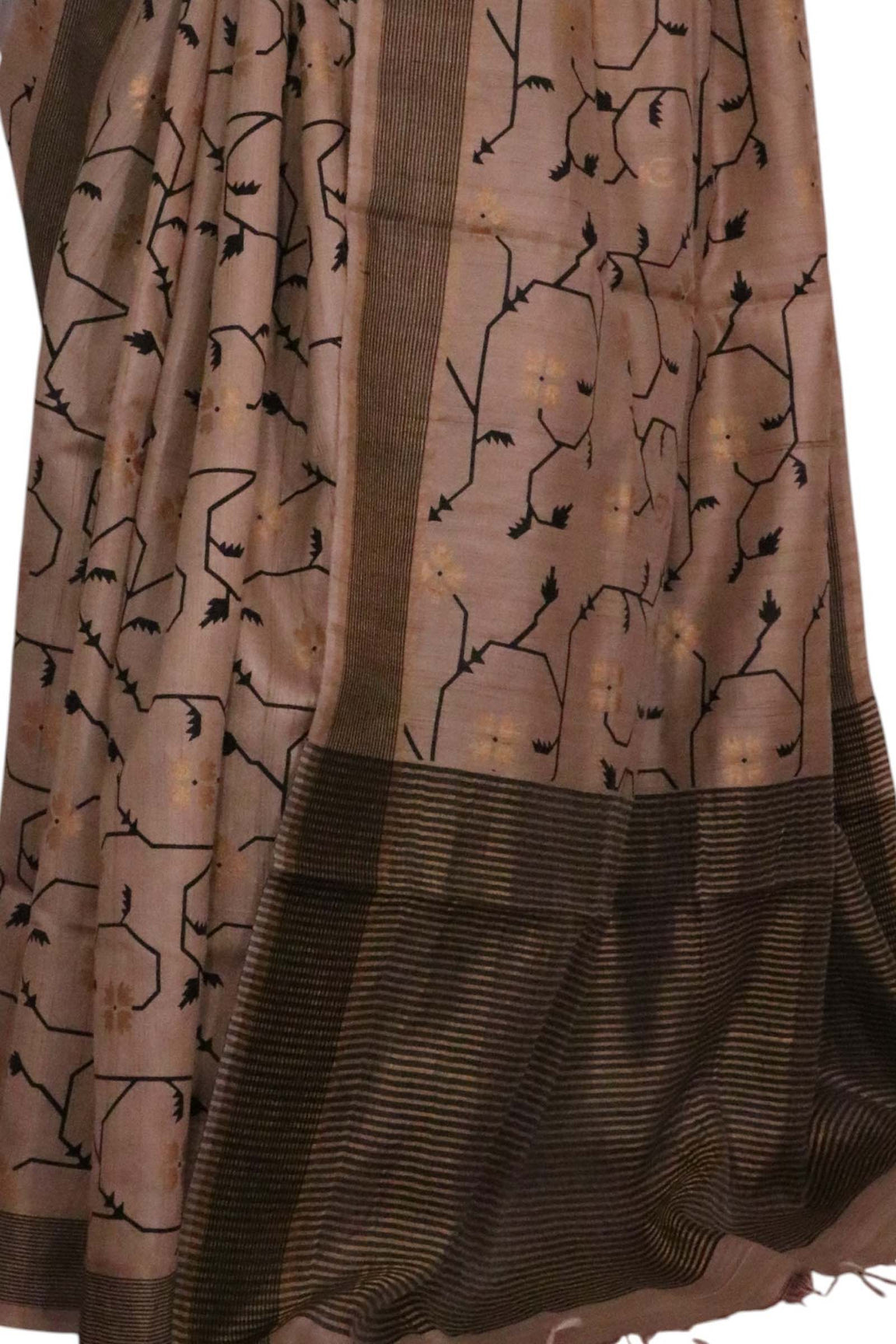 Handloom Pure Tussar Silk Saree AL203710