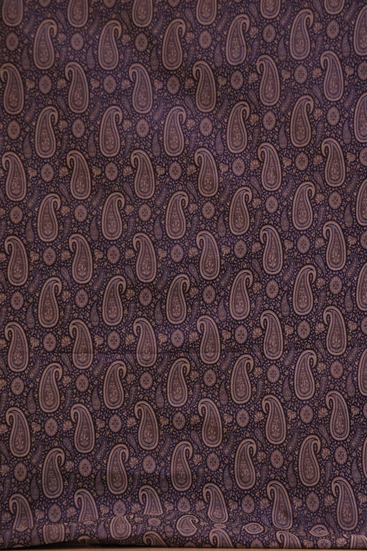 Handloom Pure Silk Jamawar Fabric AK204594