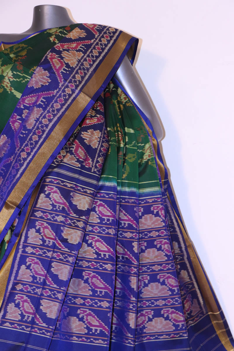 Exclusive Handloom Ikat Patola Silk Saree AI213345