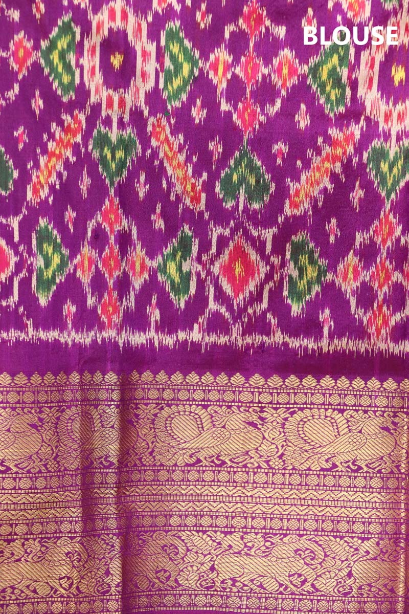 Kanjeevaram Ikat Patola Silk Saree AJ201149