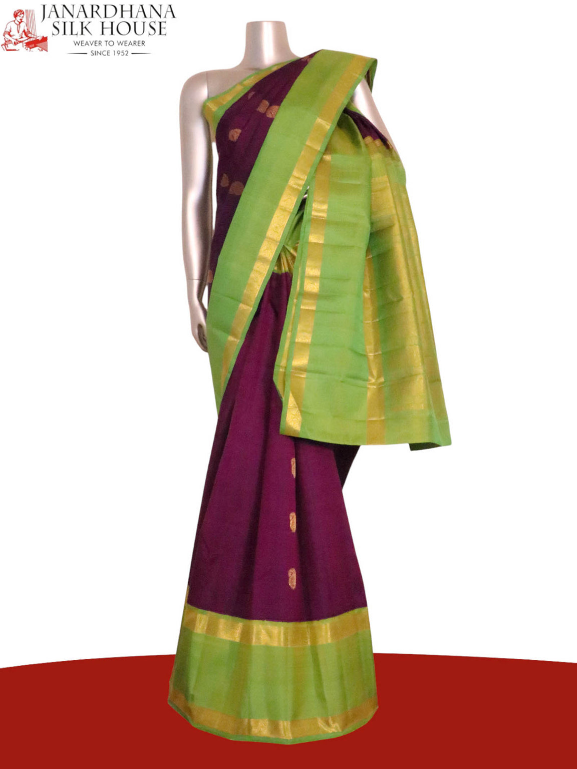 Pure Handloom Kanjeevaram Silk Saree AK212454