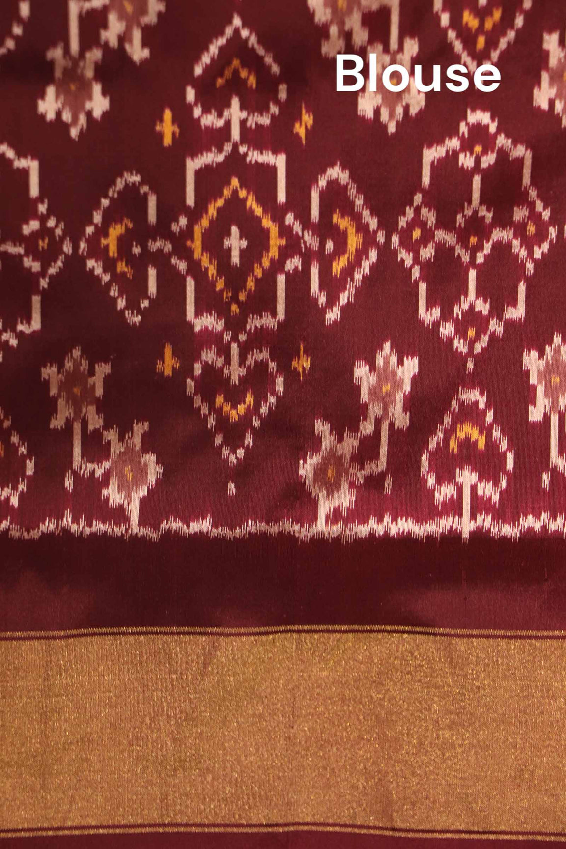 Pure Handloom Patola Ikat Silk Saree AK201130