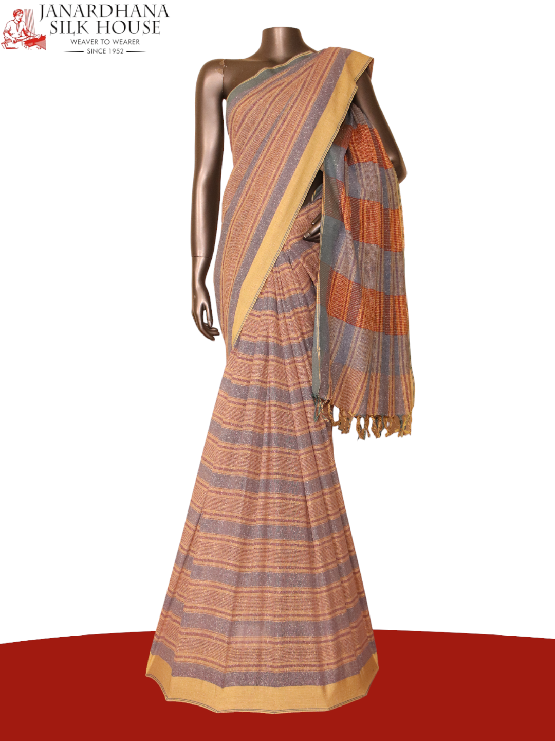 Handloom Pure Tussar Silk Saree AJ204665
