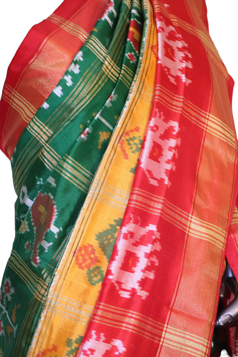 Handloom Ikat Patola Silk Saree AJ202844