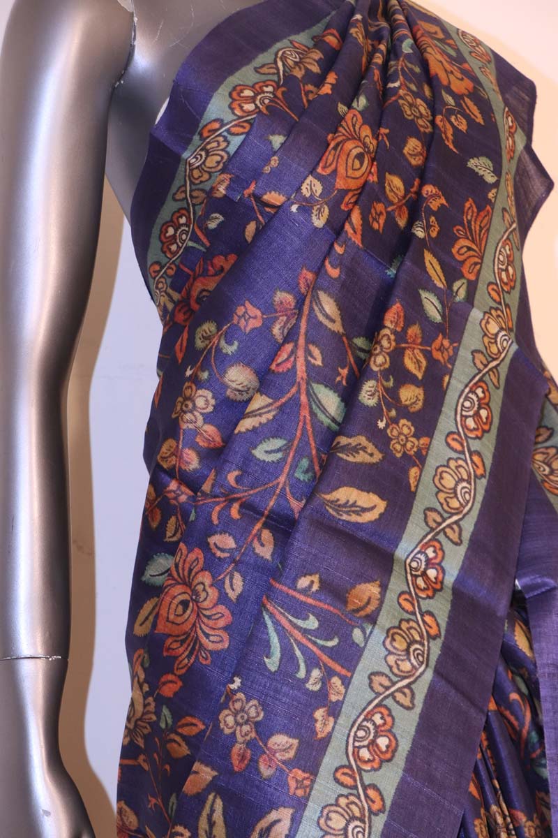 Exclusive Printed Pure Tussar Silk Saree AI207506