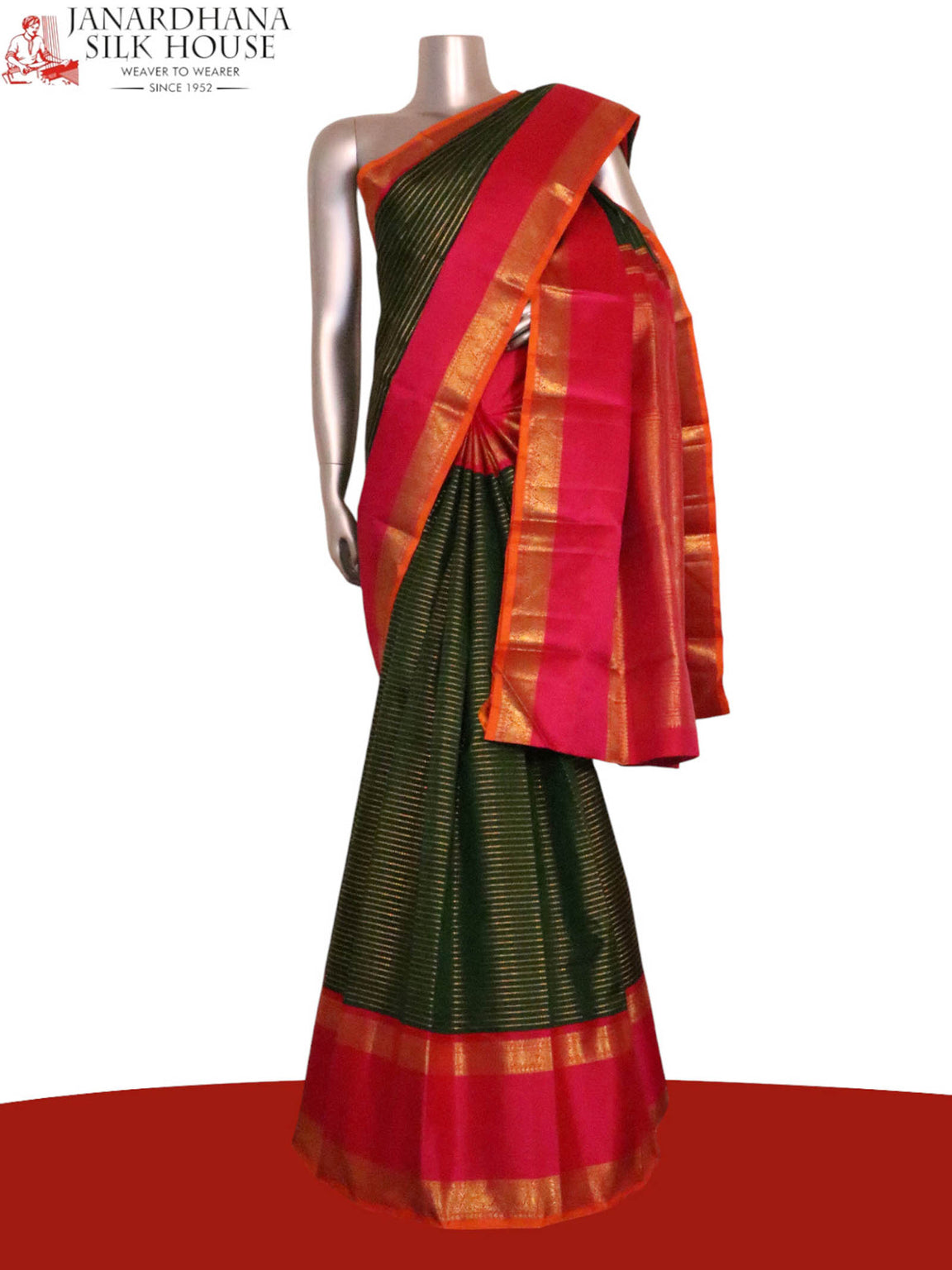 Pure Handloom Kanjeevaram Silk Saree AK212465