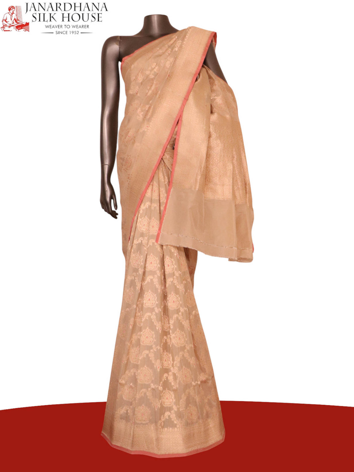 Pure Handloom Meenakari Banarasi Silk Saree AK203325