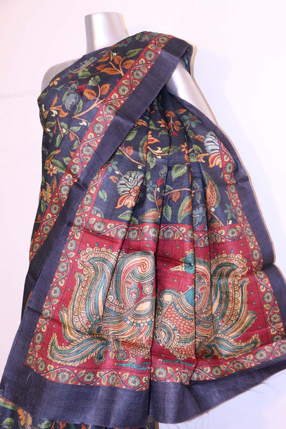 Exclusive Printed Pure Tussar Silk Saree AI207500
