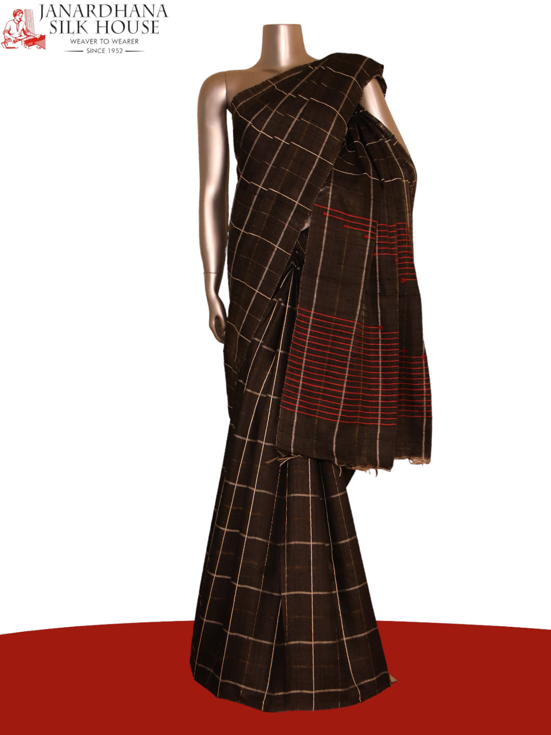 Handloom Pure Tussar Silk Saree AJ204715