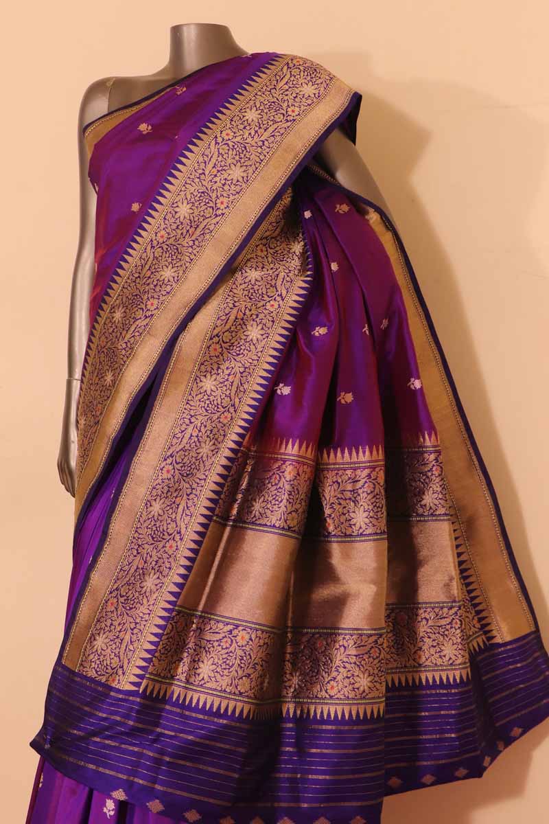Designer &amp; Grand Meenakari Banarasi Silk Saree AG207552