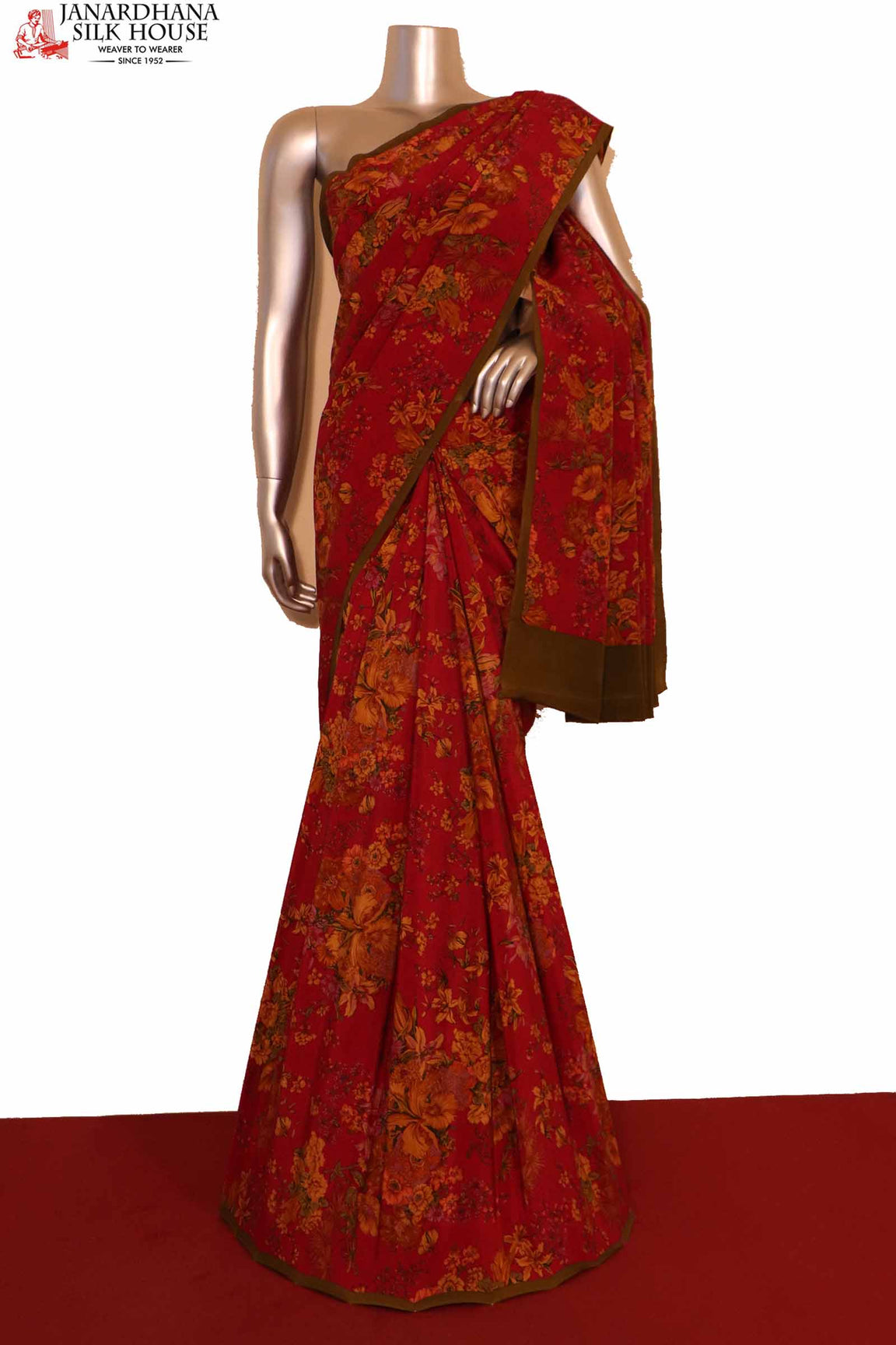 Exclusive Crepe Silk Saree AH204332