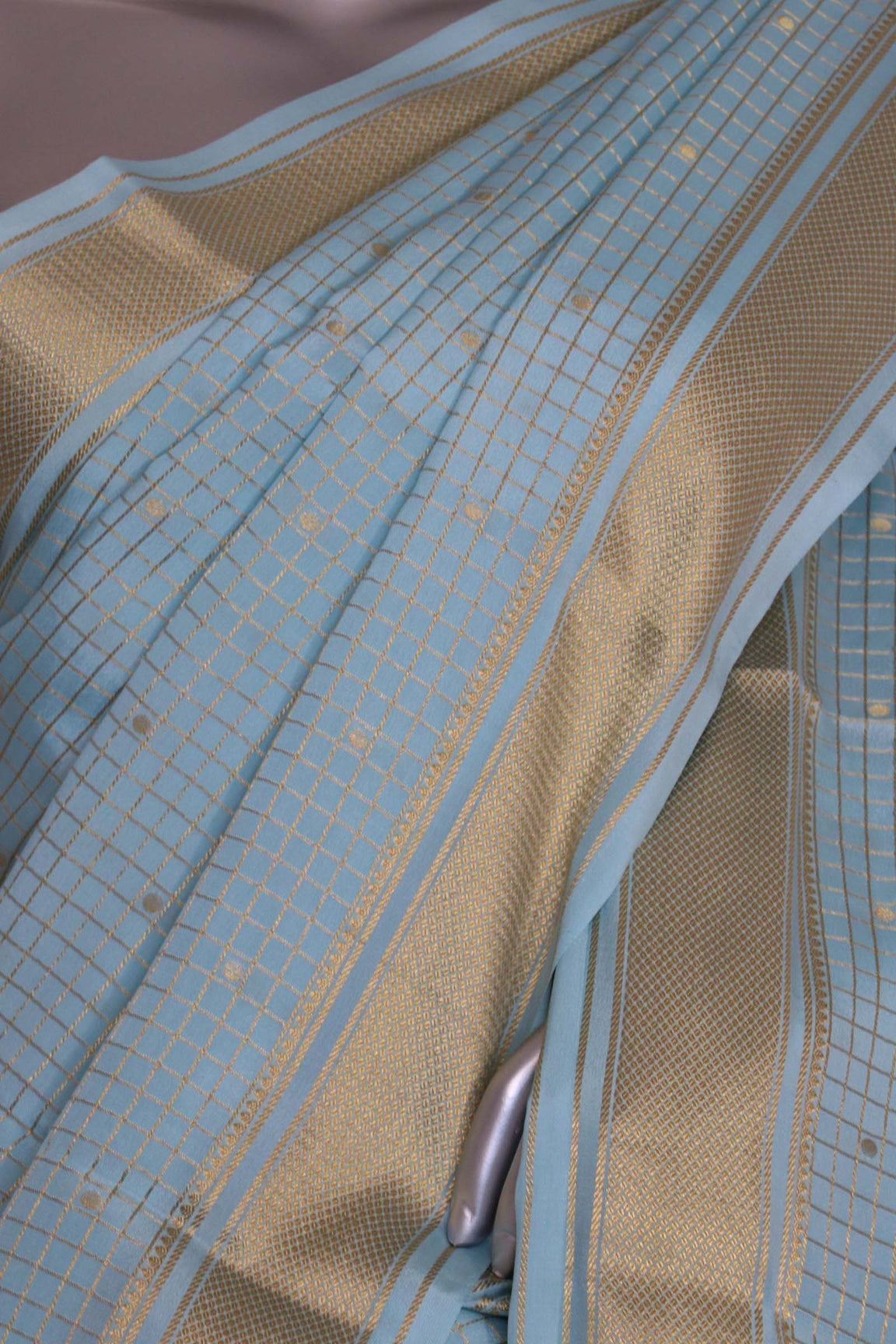 Pure Mysore Crepe Silk Saree AL211376