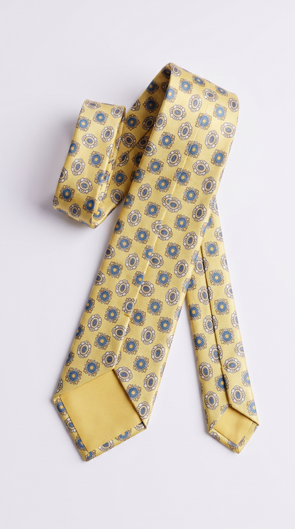 Silk Tie AM201246 - Opened Back Construction View