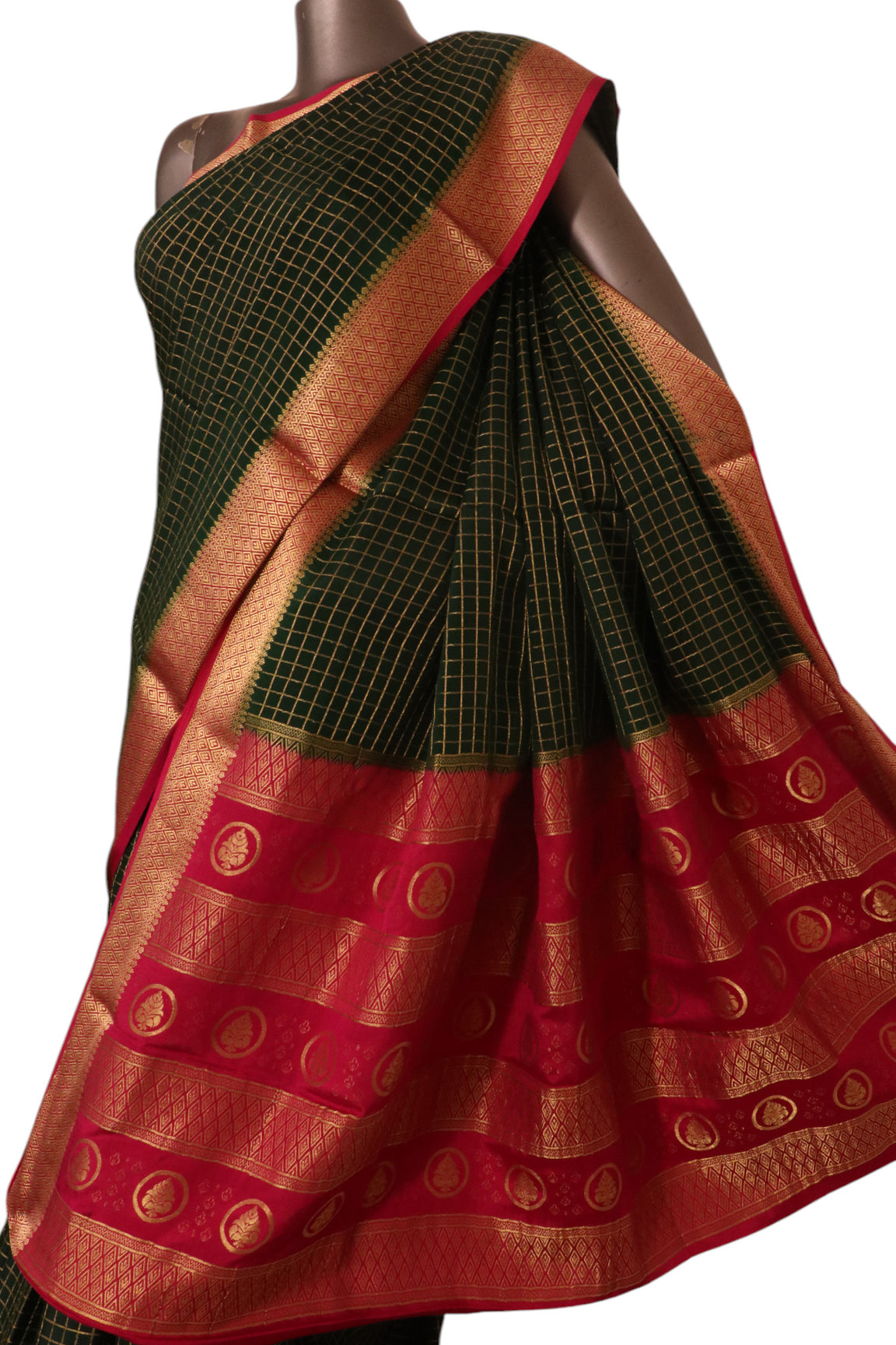 Pure Mysore Crepe Silk Saree AK209409