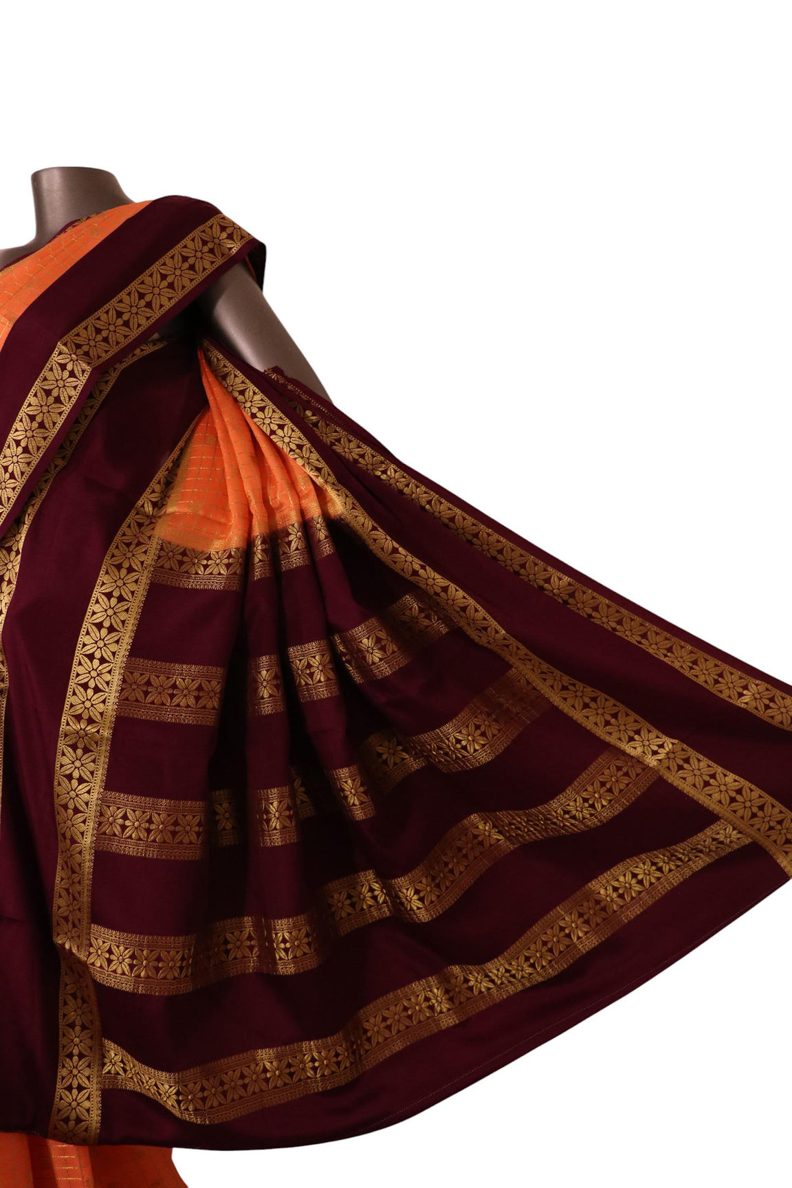 Pure Mysore Crepe Silk Saree AL200166
