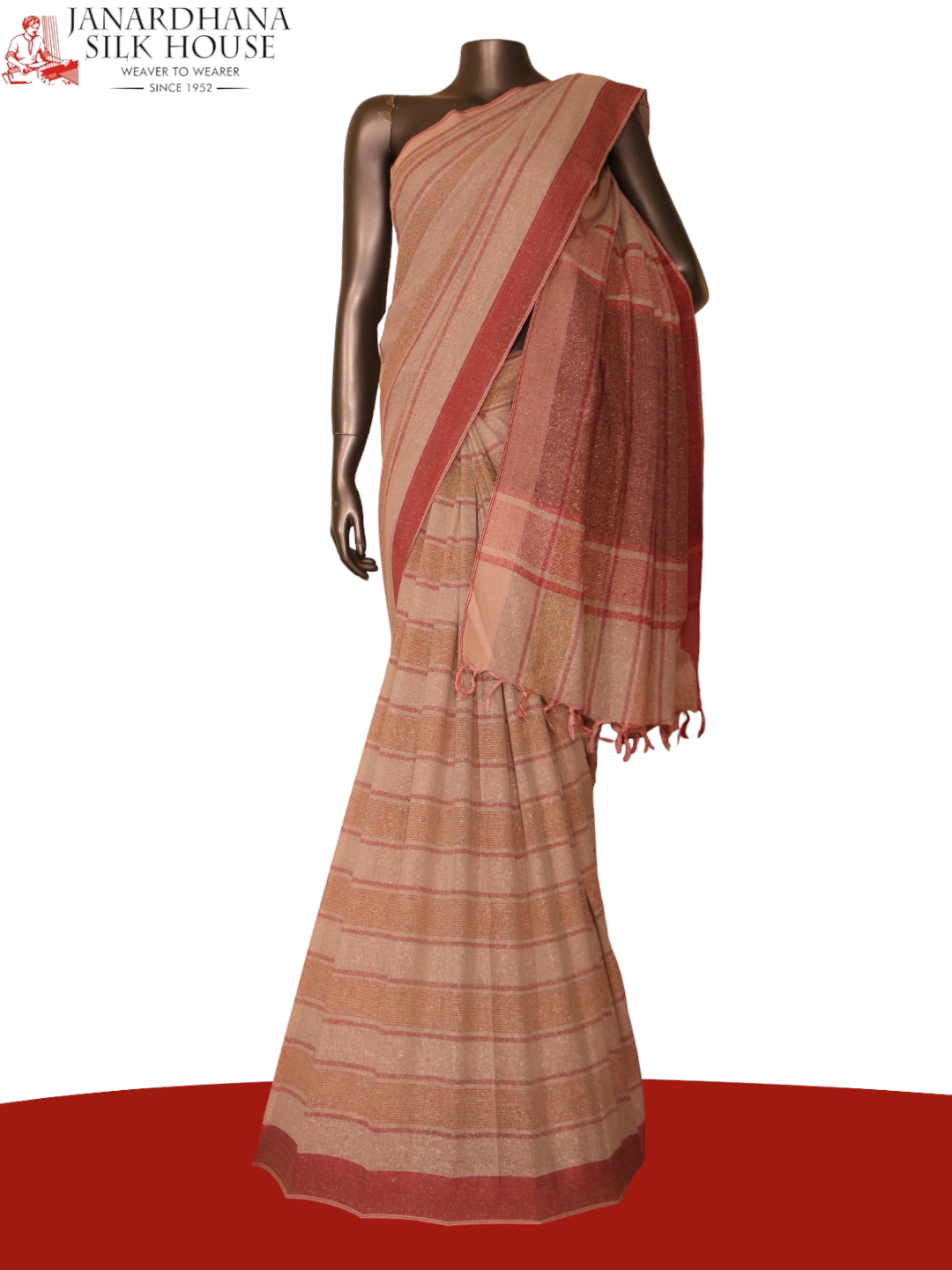 Handloom Pure Tussar Silk Saree AJ204667