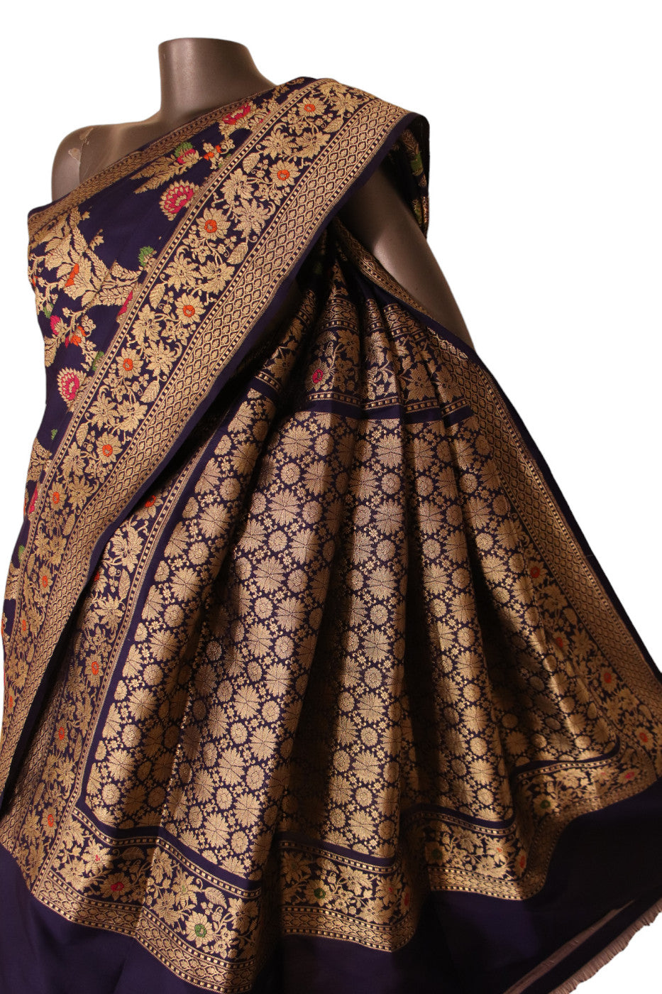 Contemporary Meenakari Designer Banarasi Silk Saree AJ206356
