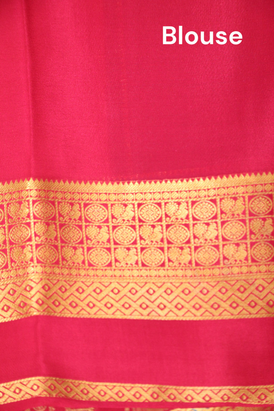 Contrast Wedding Mysore Crepe Silk Saree AJ210377