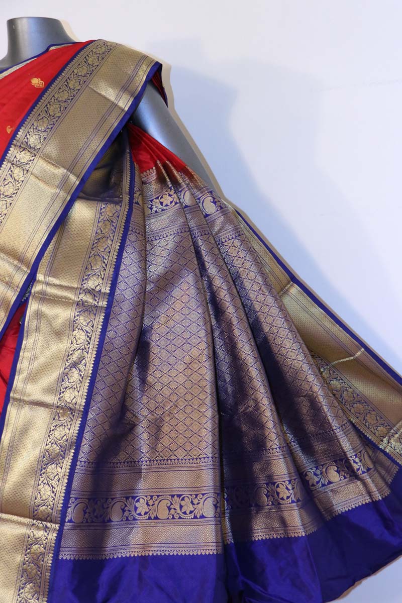 Traditional Wedding South Silk Saree AJ200850