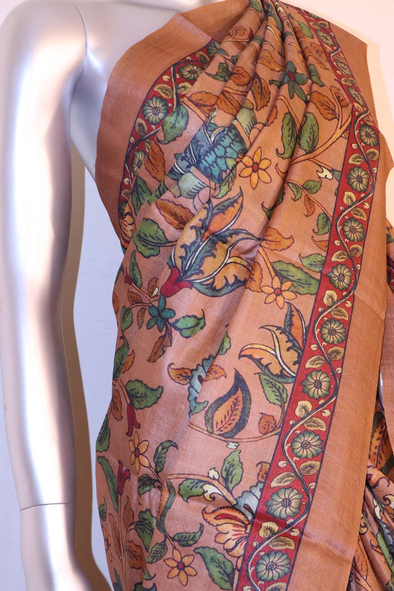 Exclusive Printed Pure Tussar Silk Saree AI207501