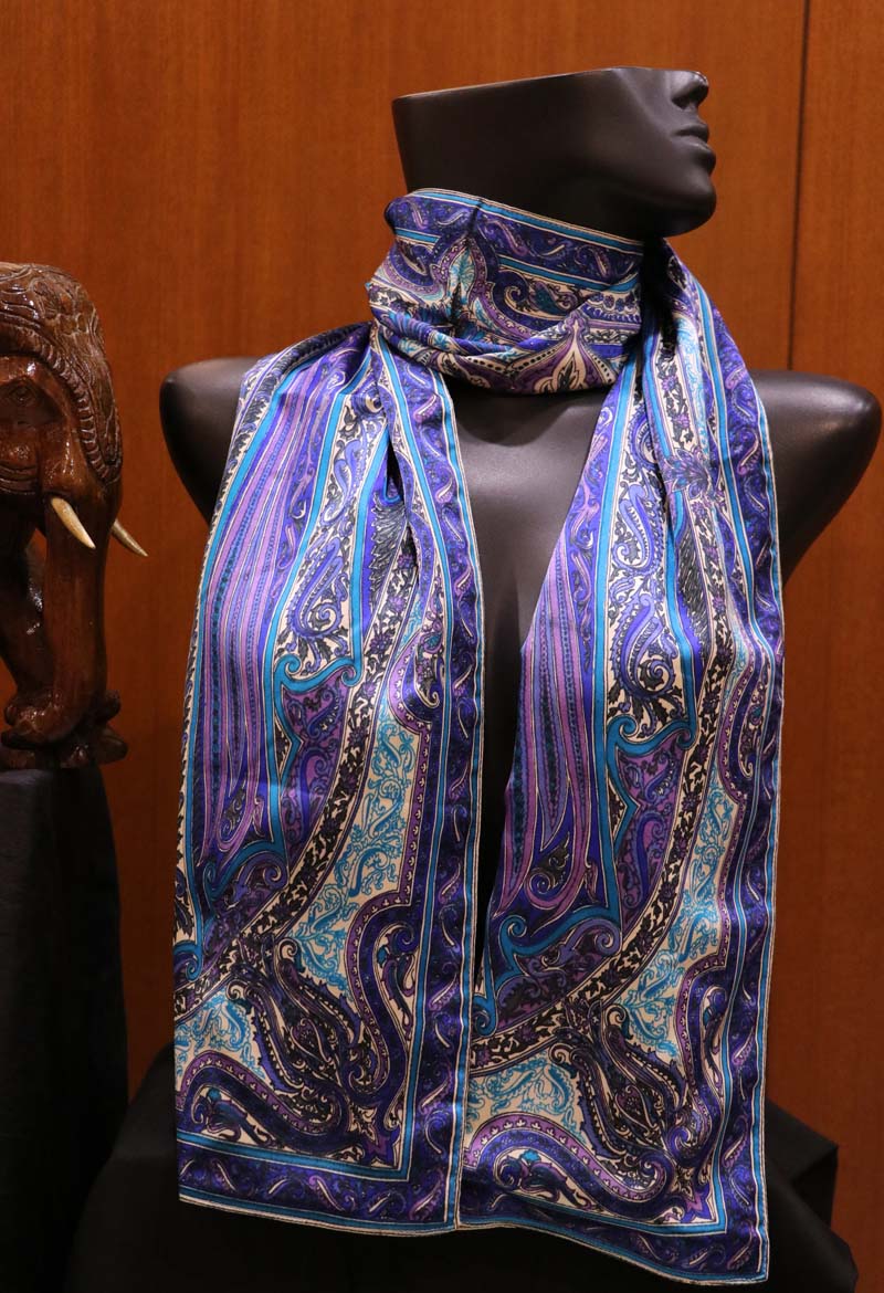 Exclusive Satin Crepe and Wool Pure Silk Stoles AI202570