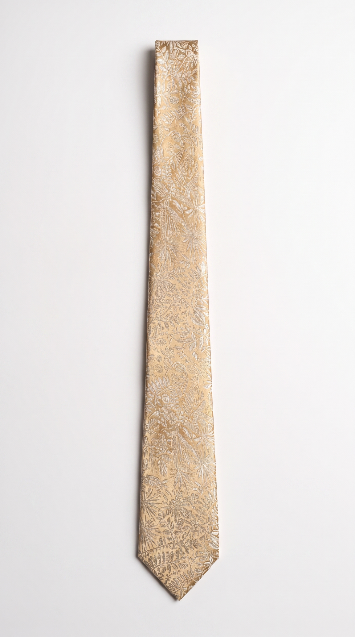 Silk Tie AM201207 - Full-Length Front Flat-Lay View