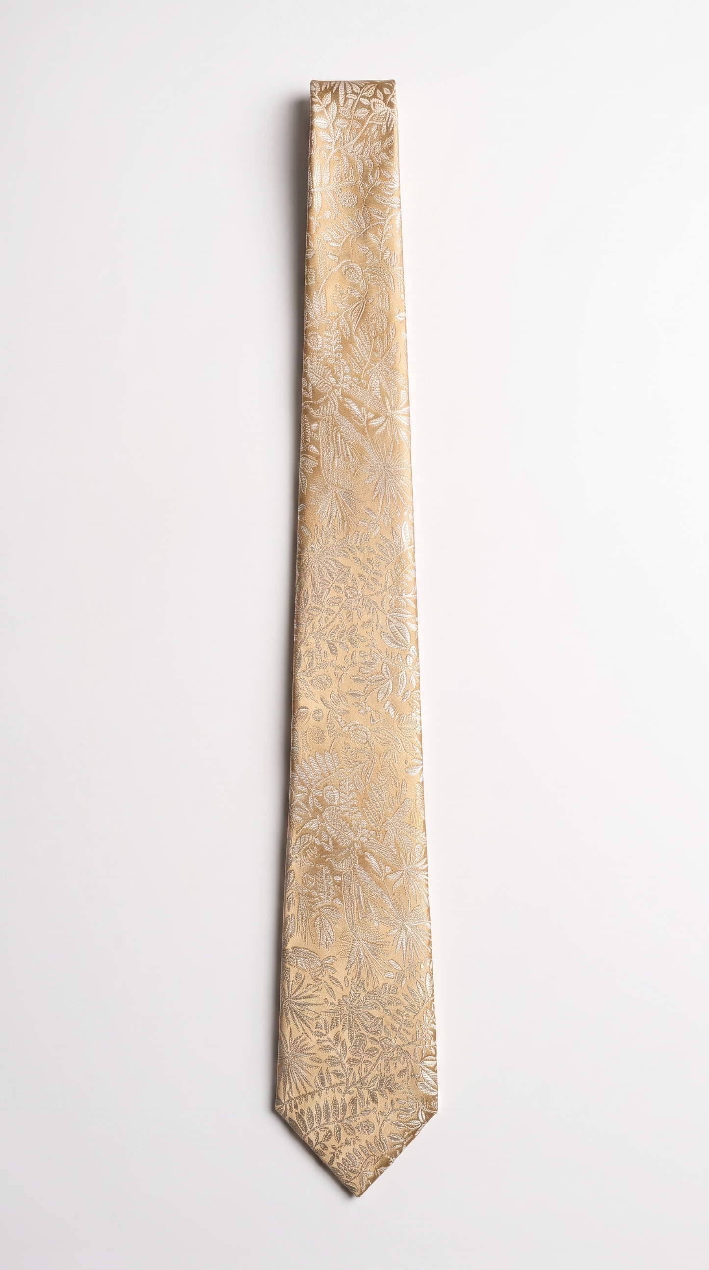 silk tie am201207 - full-length front flat-lay view
