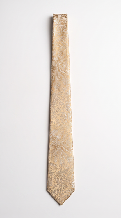 Silk Tie AM201207 - Full-Length Front Flat-Lay View