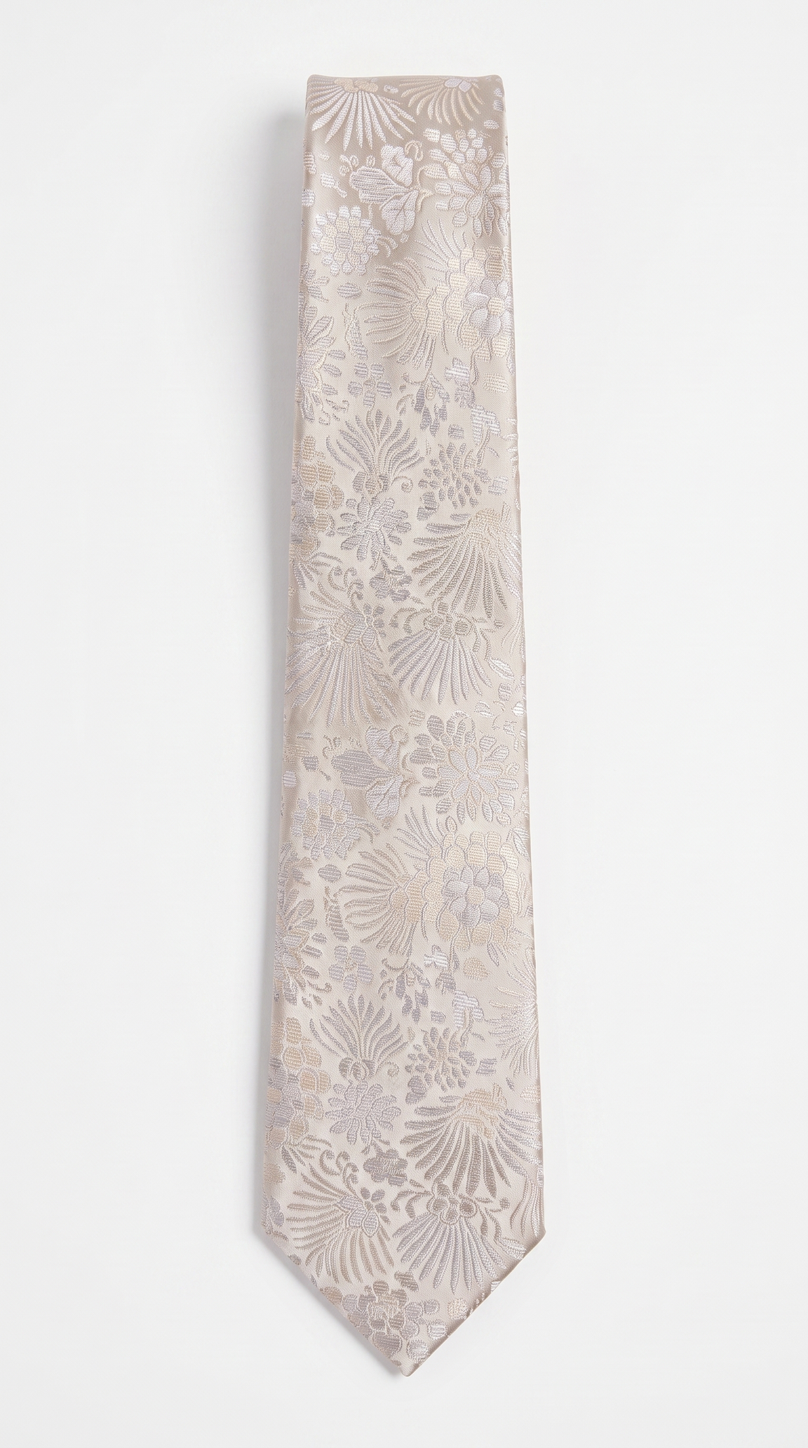 Silk Tie AM201214 - Full-Length Front Flat-Lay View