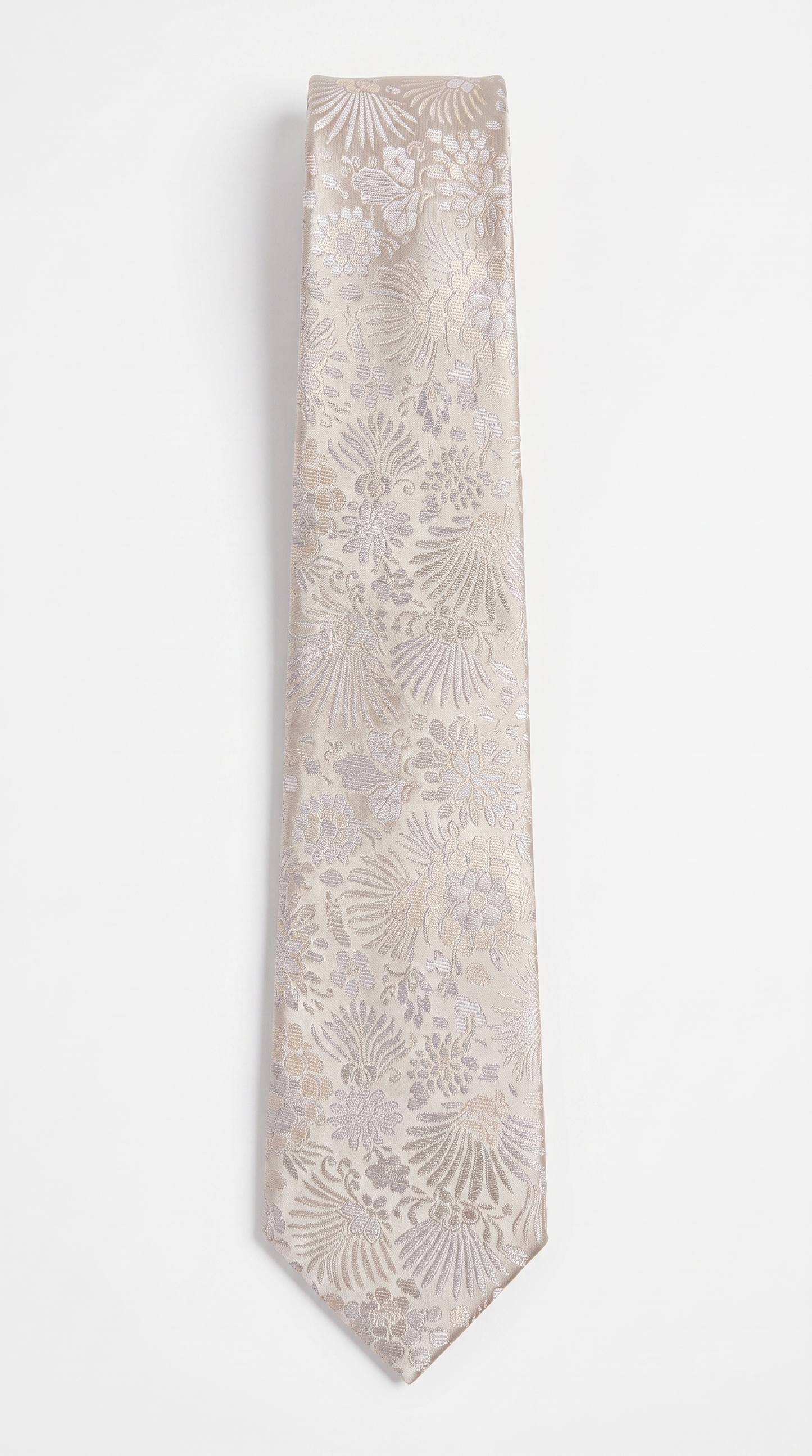 silk tie am201214 - full-length front flat-lay view
