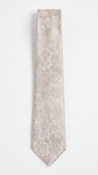 Silk Tie AM201214 - Full-Length Front Flat-Lay View