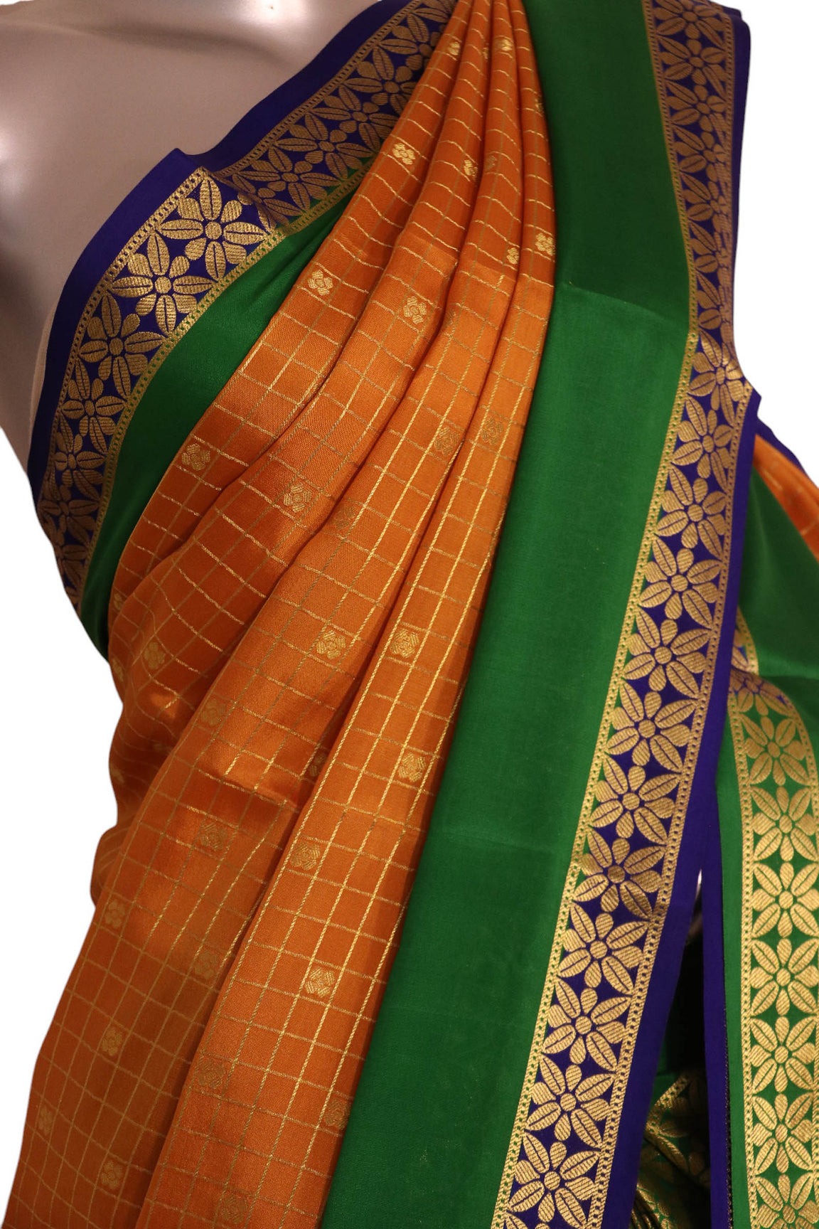 Pure Mysore Crepe Silk Saree AL200169