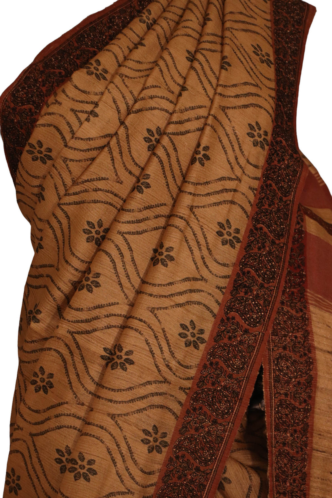 Pure Exclusive Pallu Tussar Silk Saree AJ205765