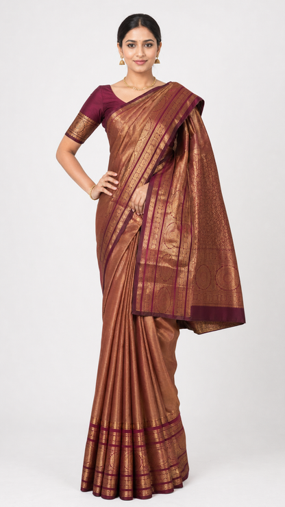 Pure Bridal Wedding Kanjeevaram Silk Saree AL202880