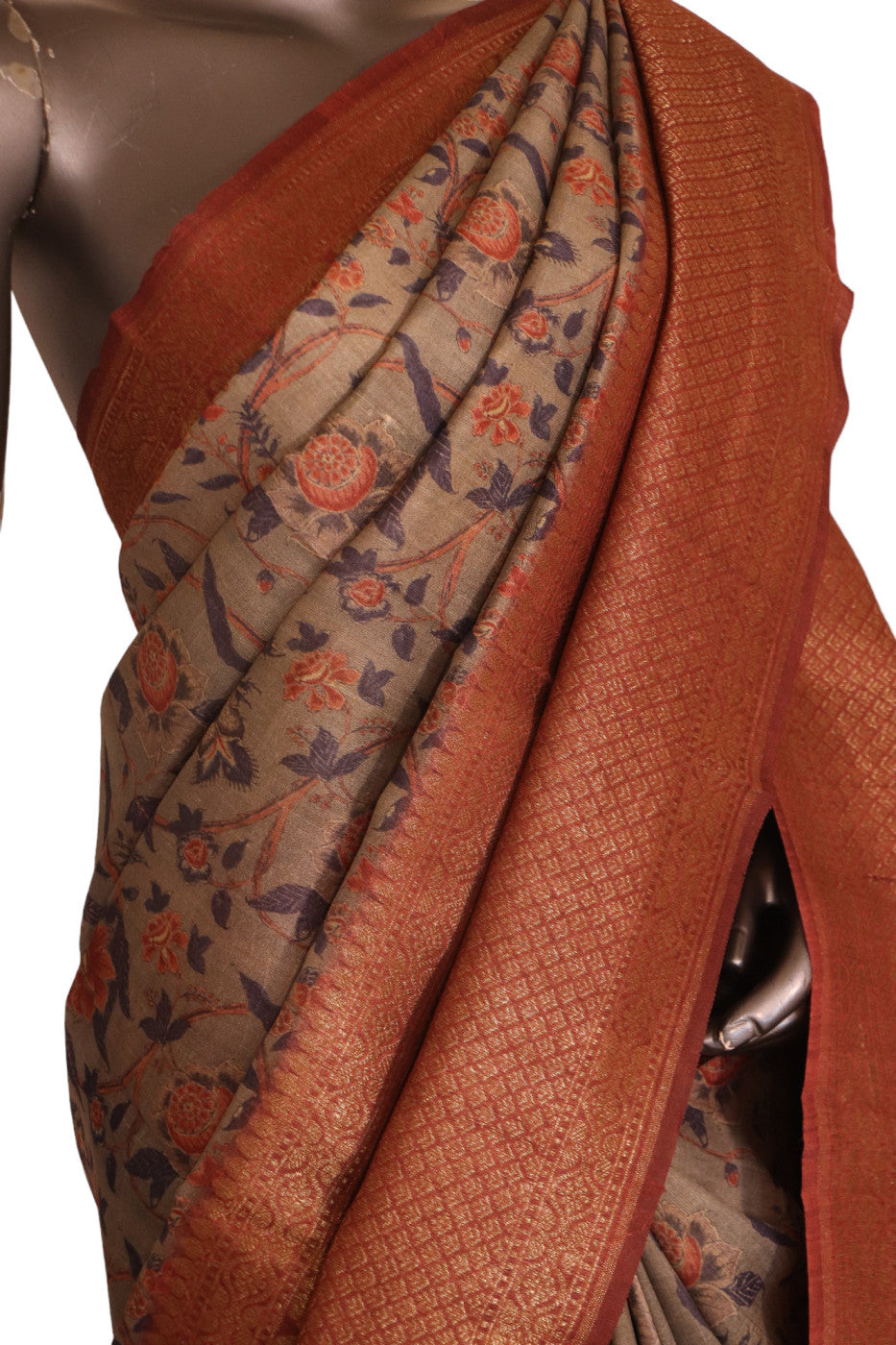 Designer Pure Tussar Silk Saree AJ210429