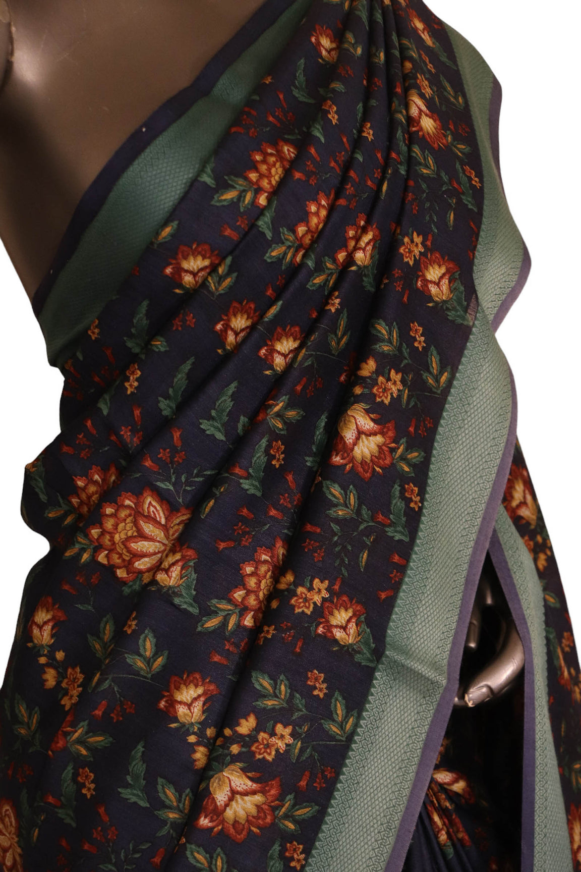 Floral Exclusive Pure Tussar Silk Saree AJ205489