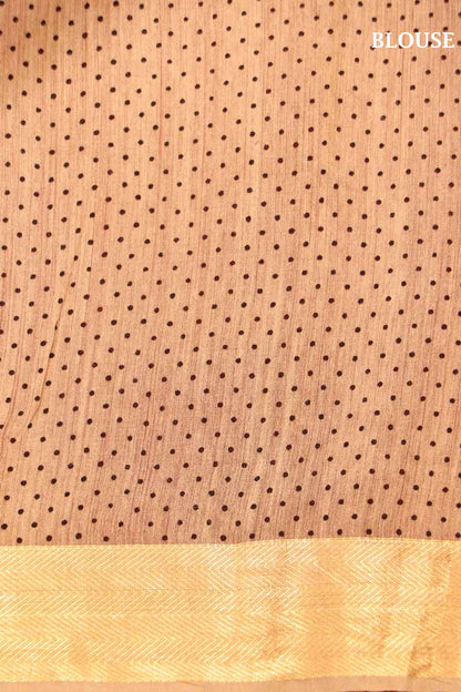 Floral Pure Tusser Silk Saree AI207030