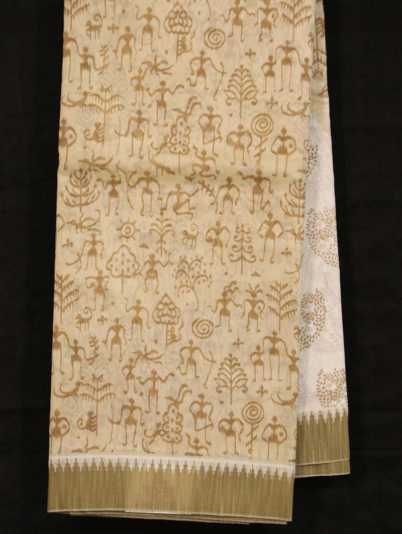 Printed Pure Cotton Saree AI207062