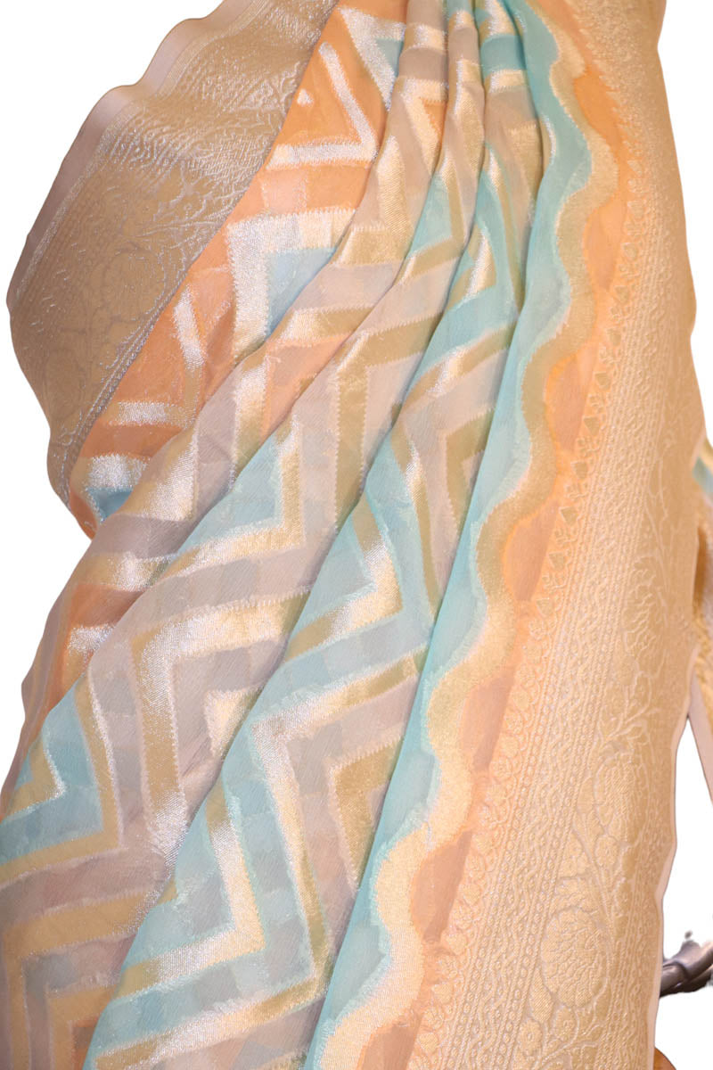 Designer Banarasi Georgette Silk Saree AJ202586
