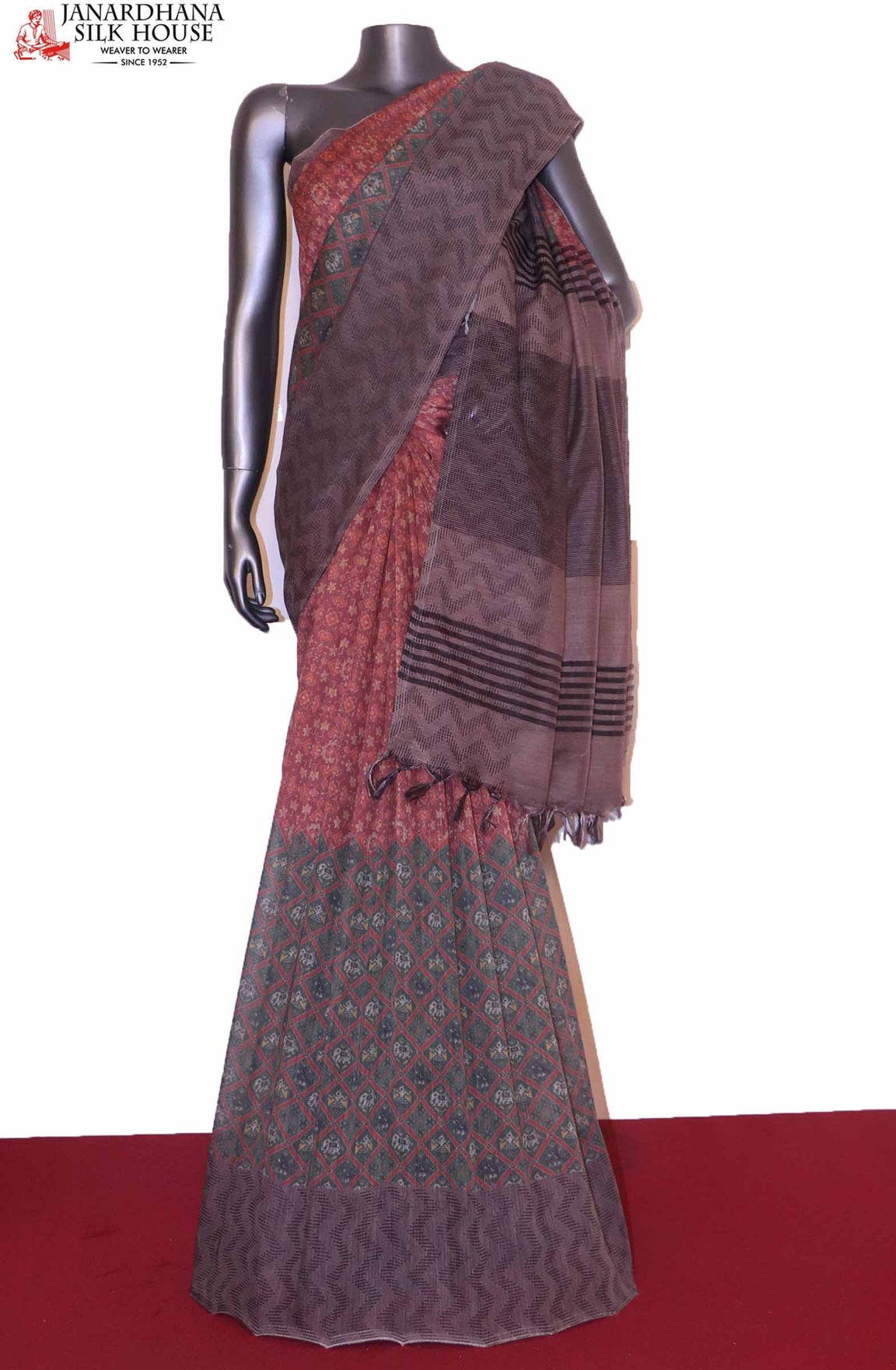 Printed Pure Soft Cotton Saree AI202665