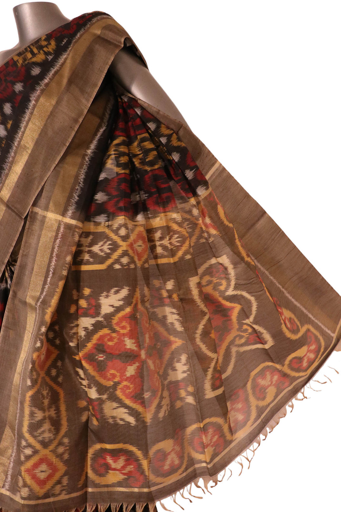 Exclusive Pochampally Silk Cotton Saree AK200055