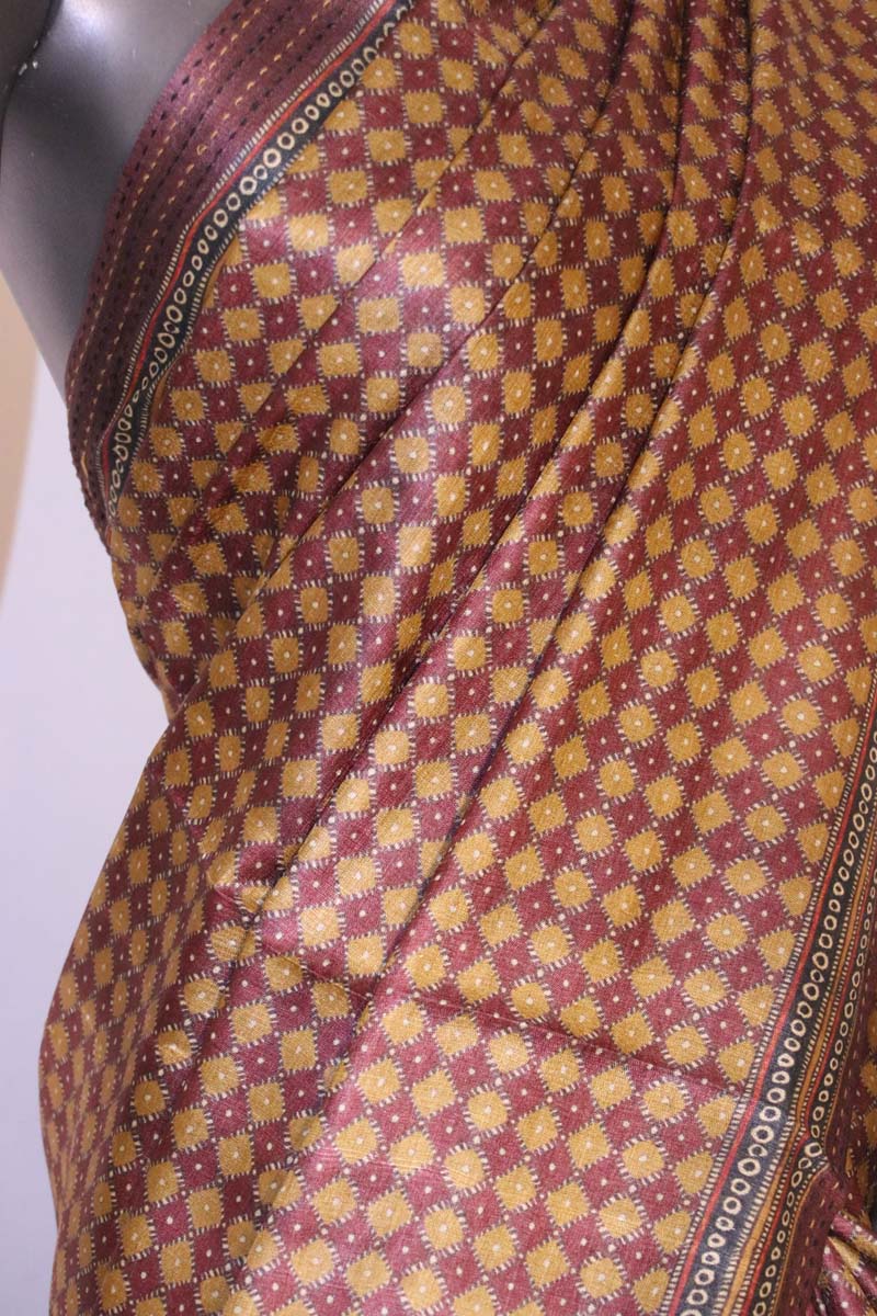 Madhubani Exclusive Pure Tussar Silk Saree AI208591