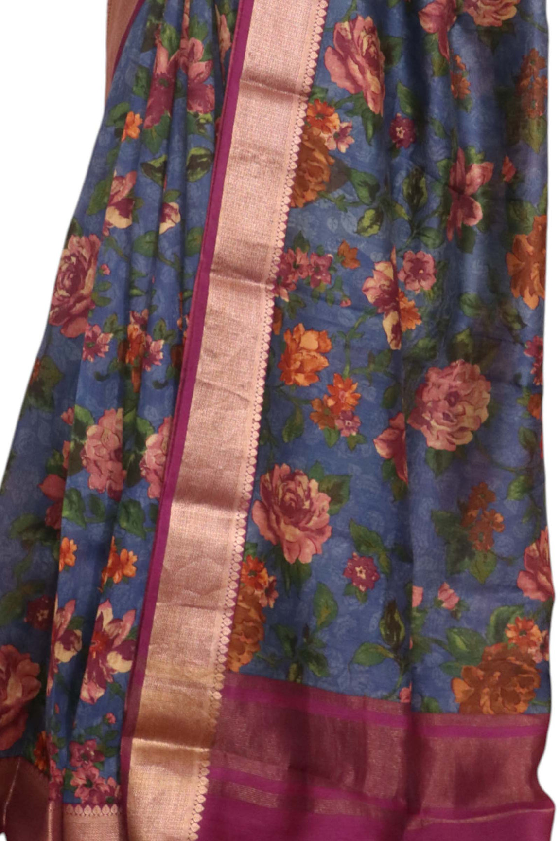 Floral Pure Printed Silk Saree AK206195