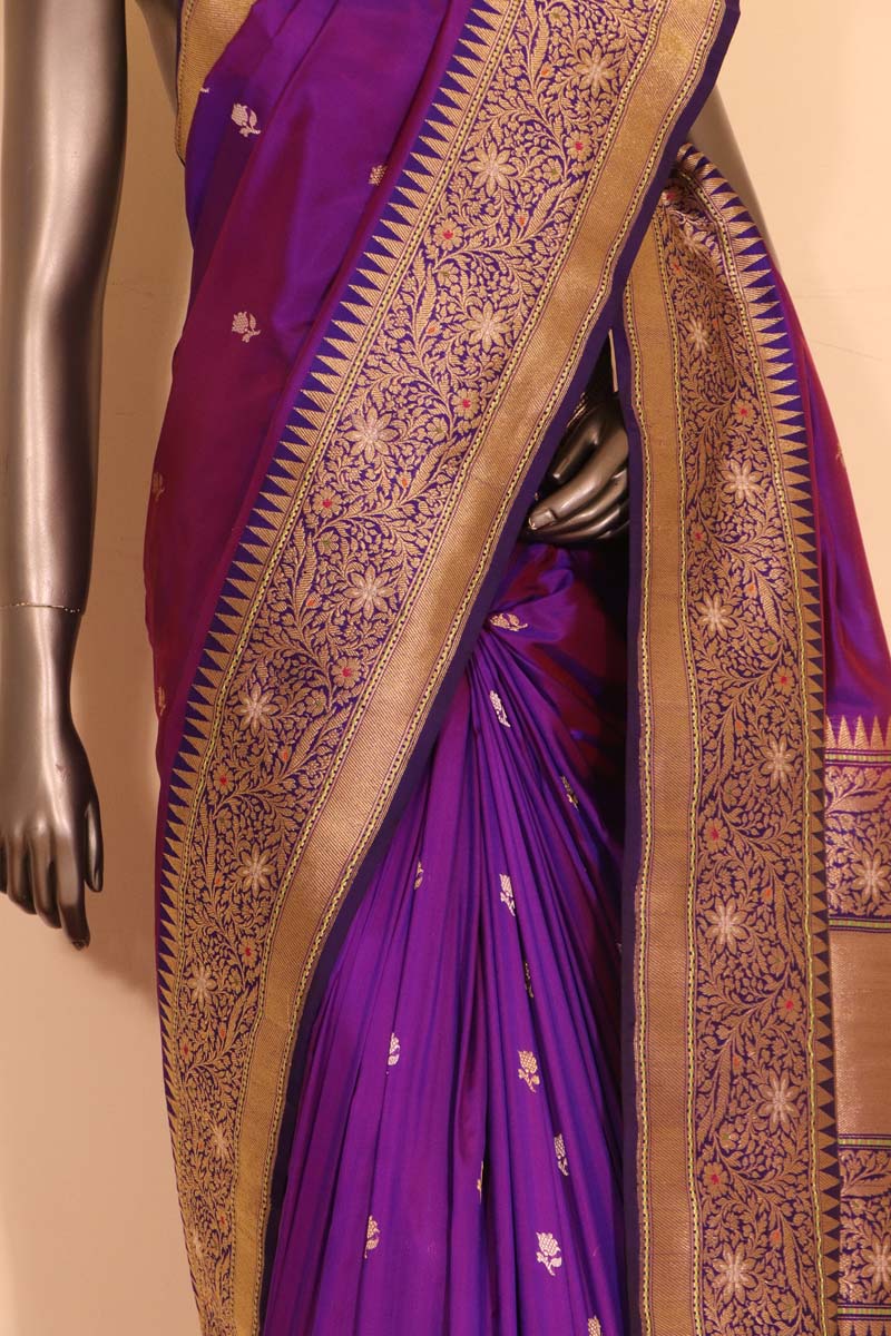 Designer &amp; Grand Meenakari Banarasi Silk Saree AG207552