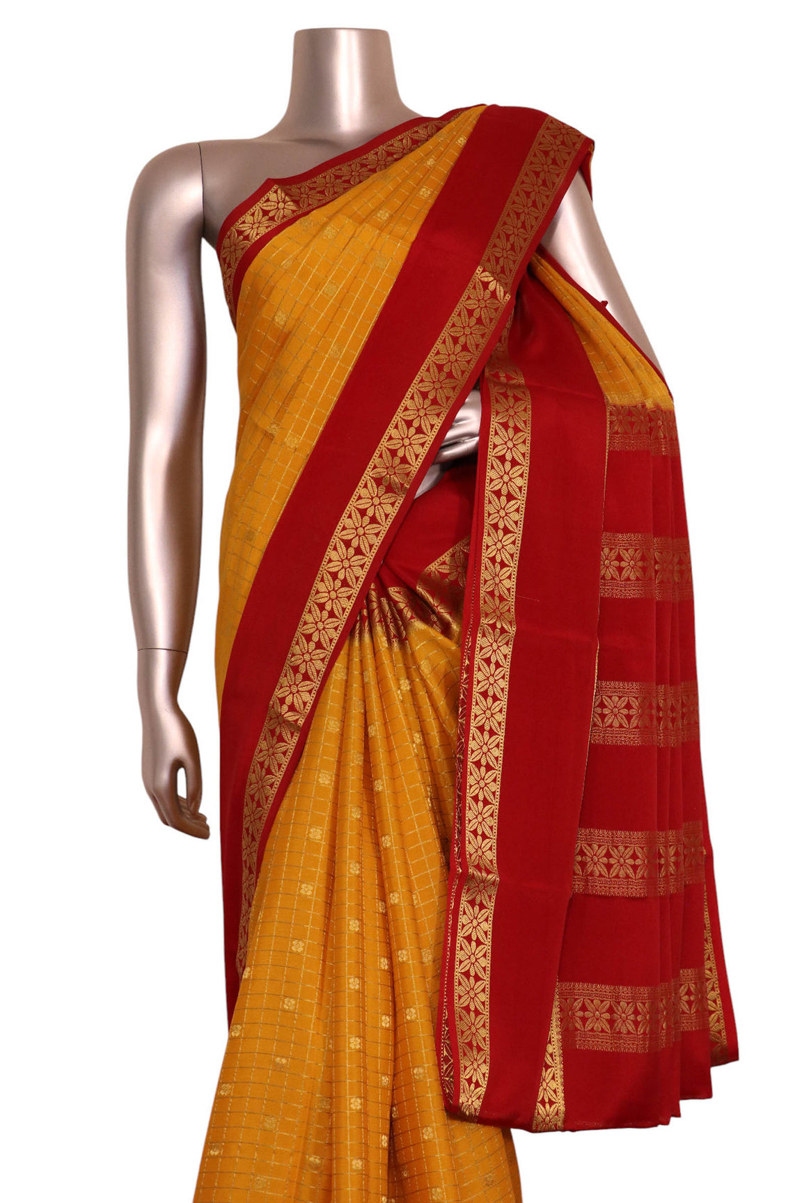 Pure Mysore Crepe Silk Saree AL200163