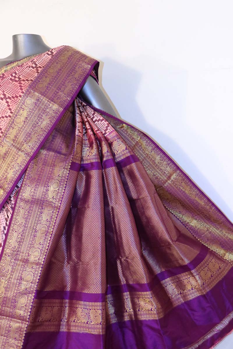 Kanjeevaram Ikat Patola Silk Saree AJ201149