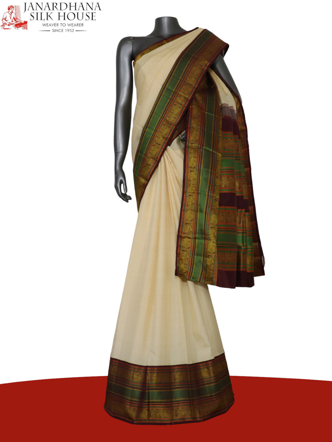 Traditional Thread Weave Kanjeevaram Silk Saree AJ212513