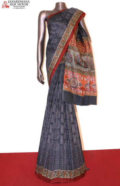 Designer Printed Pure Silk Saree AI207484